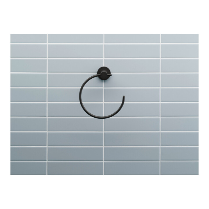 Duravit Handtuchring D-Code 16,9x18,2x6,7cm, schwarz matt