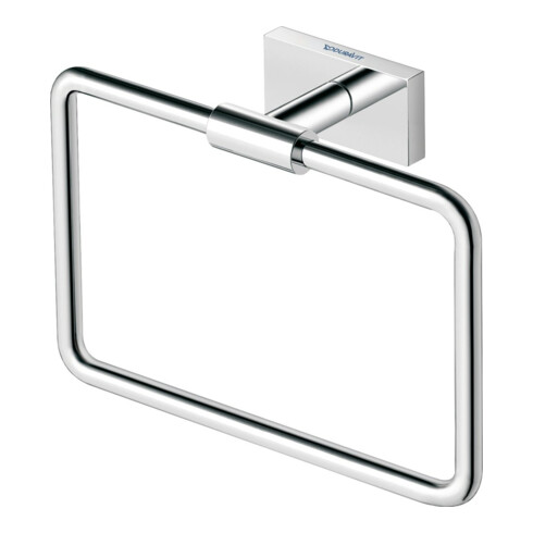 Duravit Handtuchring Karree 20x6cm, chrom
