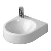 Duravit Handwaschbecken Architec 36x38cm, HL re, o ÜL, m HLB, weiß
