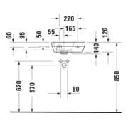 Duravit Handwaschbecken D-Code 40x22cm, m Hahnl., m ÜL, we. HygGlaze-3