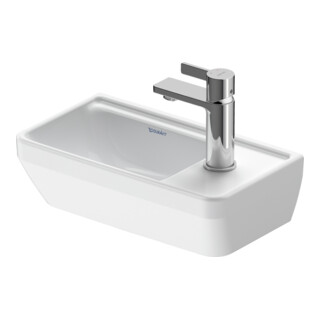 Duravit Handwaschbecken D-Neo 40x22cm, B li, o ÜL, m HLB, m HL, re, we