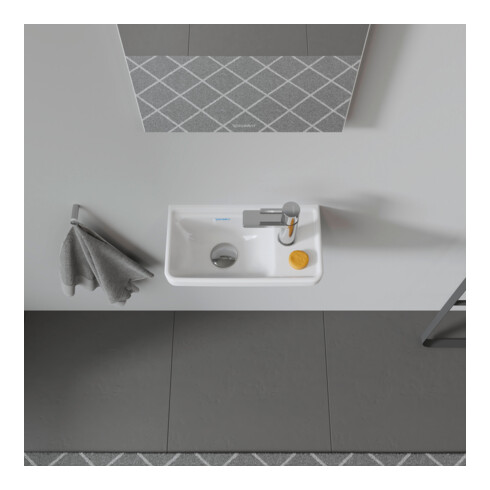 Duravit Handwaschbecken D-Neo 40x22cm, B li, o ÜL, m HLB, m HL, re, we