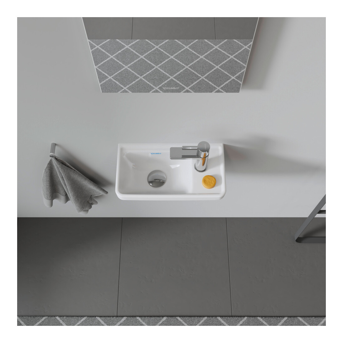 Duravit Handwaschbecken D-Neo 40x22cm, B li, o ÜL, m HLB, m HL, re, we