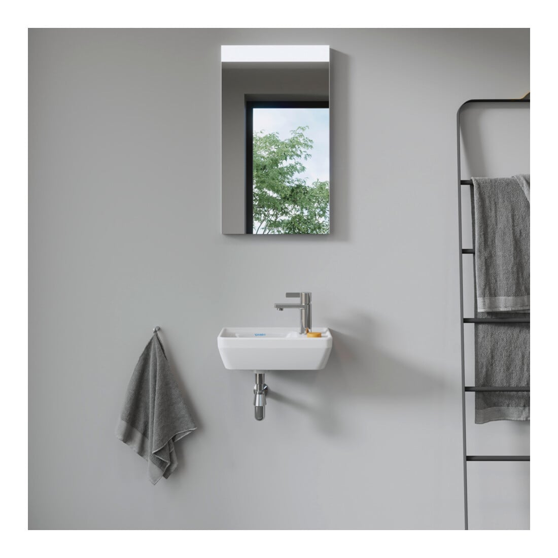 Duravit Handwaschbecken D-Neo 40x22cm, B li, o ÜL, m HLB, m HL, re, we