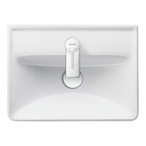 Duravit Handwaschbecken D-Neo 45x33,5cm, o. ÜL, m HLB, m HL, weiß