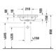 Duravit Handwaschbecken D-Neo 50x40cm, m ÜL, HLB, ohne Hahnloch, weiß