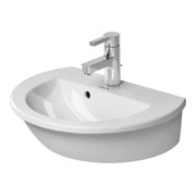 Duravit Handwaschbecken DARLING NEW mit Überlauf, Hahnlochbank, 470 x 345 mm, 1 Hahnloch weiß-1