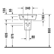 Duravit Handwaschbecken DARLING NEW mit Überlauf, Hahnlochbank, 470 x 345 mm, 1 Hahnloch weiß-4