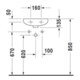 Duravit Handwaschbecken Duraplus Compact 36,5x26, 5cm, 2 HL vorg., m ÜL, HLB, we-5