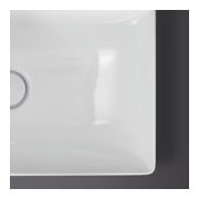 Duravit Handwaschbecken DuraSquare 45x35cm, o. ÜL, m HLB, o. Hahnloch, weiß-4