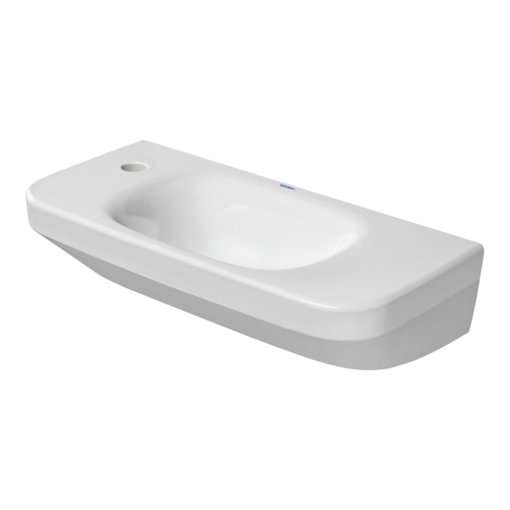 Duravit Handwaschbecken DuraStyle 50x22cm, o. ÜL, m HLB, HL links, weiß