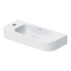 Duravit Handwaschbecken Happy D.2 50x22cm, o. ÜL, m HLB, HL links, weiß-4