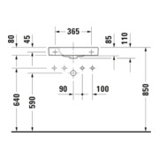 Duravit Handwaschbecken Happy D.2 50x22cm, o. ÜL, m HLB, HL links, weiß-5