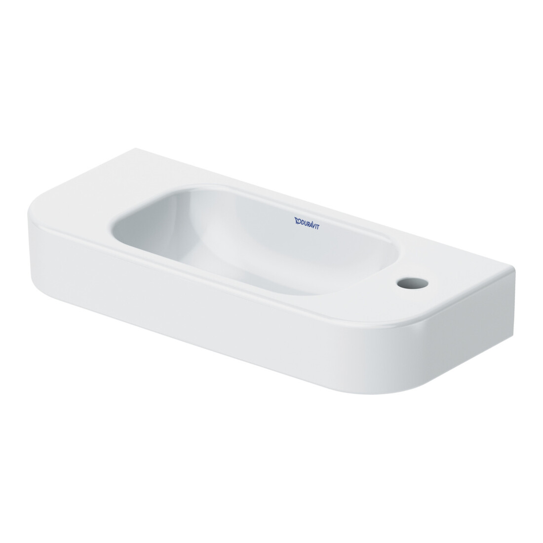 Duravit Handwaschbecken Happy D.2 50x22cm, o. ÜL, m HLB, HL rechts, weiß