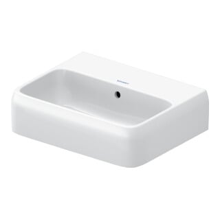 Duravit Handwaschbecken Qatego 45x35cm, o HL, m ÜL, Hahnloch, we hgl