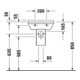 Duravit Handwaschbecken STARCK 3 mit Überlauf, Hahnlochbank, 450 x 320 mm, 1 Hahnloch weiß-2