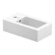 Duravit Handwaschbecken Vero 25x45cm, m HL, ÜL, Hahnlochbank, weiß
