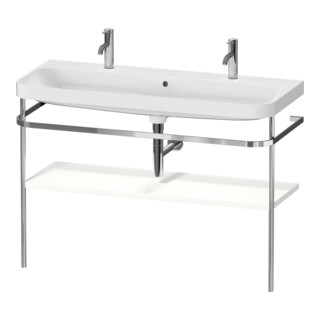 Duravit Happy D.2 Plus Meuble lavabo 117,5x49 cm, 1 trou, avec console, blanc mat