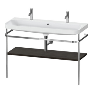 Duravit Happy D.2 Plus Meuble lavabo 117,5x49 cm, 1 trou, avec console, noyer satiné