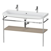 Duravit Happy D.2 Plus Meuble-lavabo 117,5x49 cm, 1 trou robinet, avec console, lin
