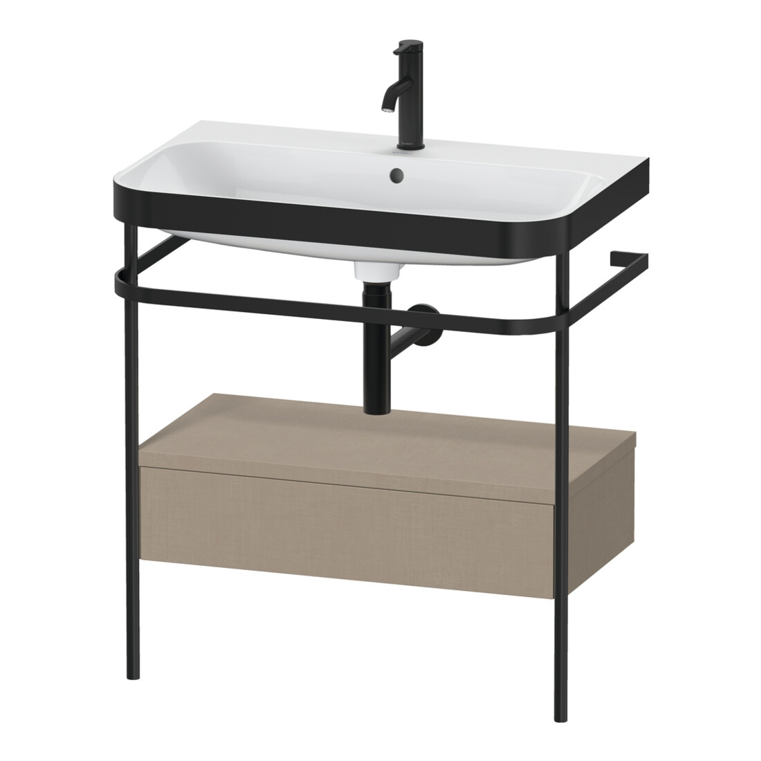 Duravit Happy D.2 Plus Meuble lavabo 77,5x49cm, 1 trou, sans console, 1 tiroir