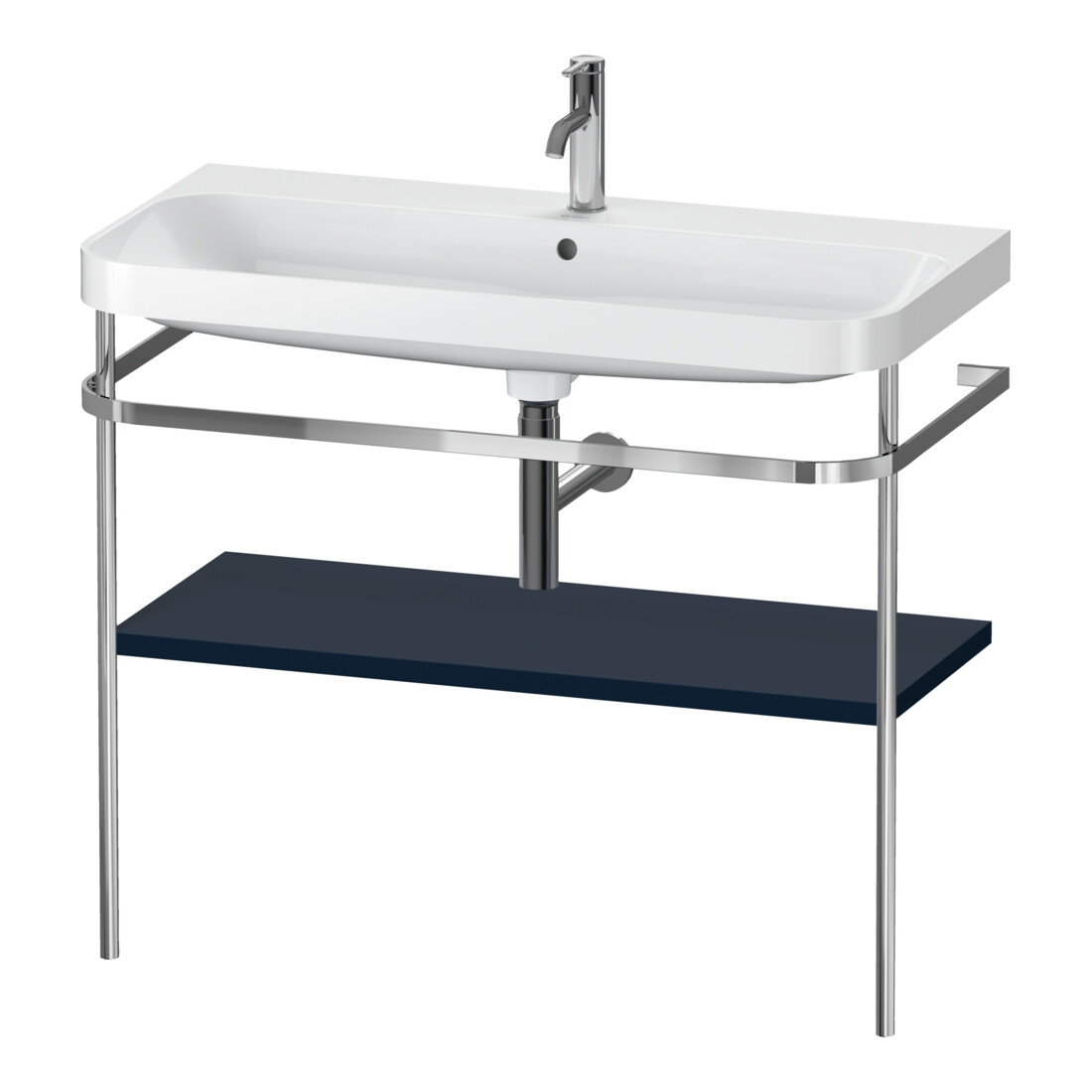 Duravit Happy D.2 Plus Meuble lavabo 97,5x49 cm, 1 mitigeur, bleu mat, avec console