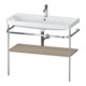 Duravit Happy D.2 Plus Meuble lavabo 97,5x49 cm, 1 robinetterie, blanc, avec console métal-1