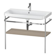 Duravit Happy D.2 Plus Meuble lavabo 97,5x49 cm, 1 robinetterie, blanc, avec console métal
