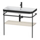 Duravit Happy D.2 Plus meuble lavabo 97,5x49 cm, 1 t, taupe mat, avec console-1