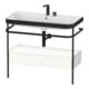 Duravit Happy D.2 Plus Meuble lavabo 97,5x49 cm, 2 trous, blanc mat, avec console, 1 tiroir-1