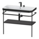Duravit Happy D.2 Plus Meuble lavabo 97,5x49 cm, 2 trous, graphite mat, avec console-1