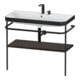 Duravit Happy D.2 Plus Meuble lavabo 97,5x49 cm, 2 trous, noyer, avec console-1