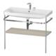 Duravit Happy D.2 Plus Meuble lavabo 97,5x49 cm, 2 trous, Tau satiné, avec console-1