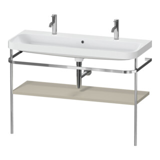 Duravit Happy D.2 Plus Meuble vasque 117,5x49 cm, 1 trou mitigeur, avec console, Tau satiné