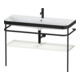 Duravit Happy D.2 Plus Meuble vasque 117,5x49 cm, avec console, 1 trou robinet, mat noir-1