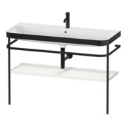 Duravit Happy D.2 Plus Meuble vasque 117,5x49 cm, avec console, 1 trou robinet, mat noir