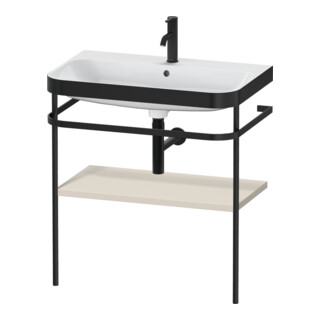 Duravit Happy D.2 Plus Meuble Vasque 77,5x49 cm, 1 Trous, Tau Mat, avec Console