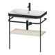 Duravit Happy D.2 Plus Meuble Vasque 77,5x49 cm, 1 Trous, Tau Mat, avec Console-1