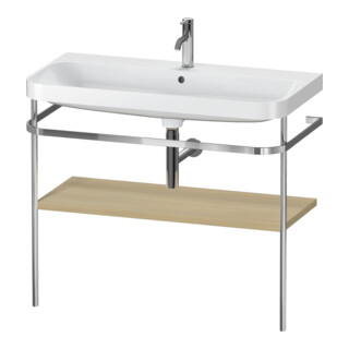 Duravit Happy D.2 Plus Meuble vasque 97,5x49 cm, 1 trou robinet, œuf méditerranéen, avec console