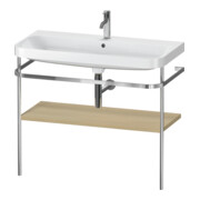 Duravit Happy D.2 Plus Meuble vasque 97,5x49 cm, 1 trou robinet, œuf méditerranéen, avec console