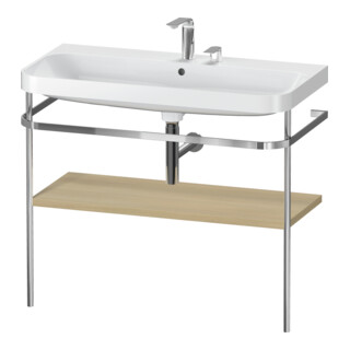 Duravit Happy D.2 Plus Meuble Vasque 97,5x49 cm, 2 Trous, Médite, avec Console