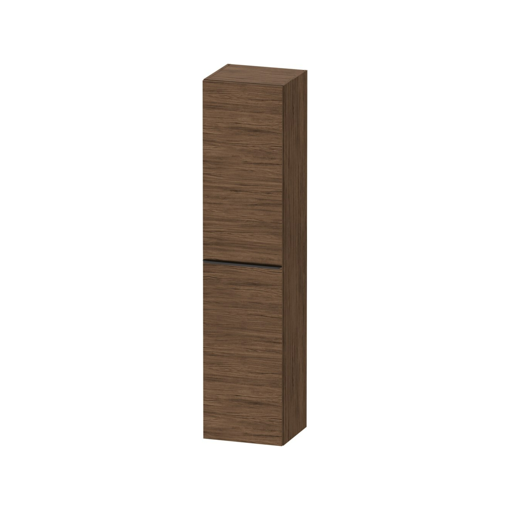 Duravit Hochschrank D-Neo 40x36cm, 1 Tür, 5 Bö, An L, sw/Nuss dkl.