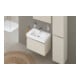 Duravit Hochschrank D-Neo 40x36cm, 1 Tür, 5 Bö, An li, chr/Taup ma