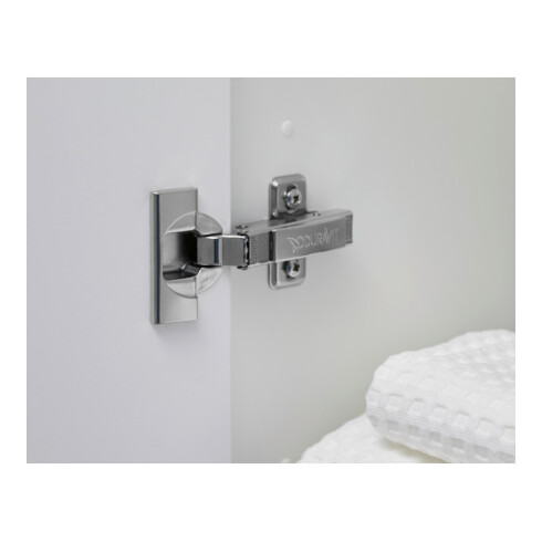 Duravit Hochschrank D-Neo 40x36cm, 1 Tür, 5 Bö, An R, sw/Ei marm.