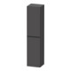 Duravit Hochschrank D-Neo 40x36cm, 1 Tür, 5 Bö, An R, sw/Grap ma-1
