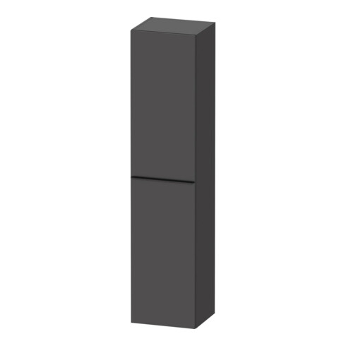 Duravit Hochschrank D-Neo 40x36cm, 1 Tür, 5 Bö, An R, sw/Grap ma