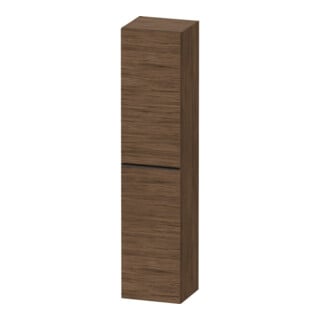 Duravit Hochschrank D-Neo 40x36cm, 1 Tür, 5 Bö, An R, sw/Nuss dkl.