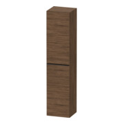 Duravit Hochschrank D-Neo 40x36cm, 1 Tür, 5 Bö, An R, sw/Nuss dkl.