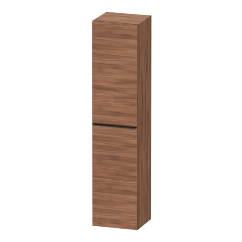 Duravit Hochschrank D-Neo 40x36cm, 1 Tür, 5 Bö, An R, sw/Nuss Nat