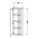Duravit Hochschrank DuraStyle 50x24x140cm, Tür links, betongrau matt-3